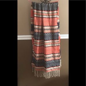 Never used beautiful color scarf,wrap ect it’s 7ft